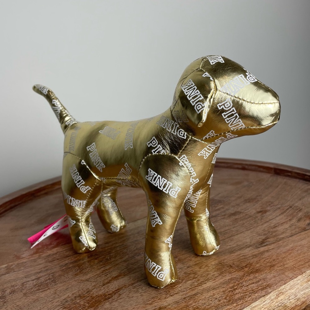 Victoria's Secret Pink Metallic Gold
Logo Mini Foil Dog